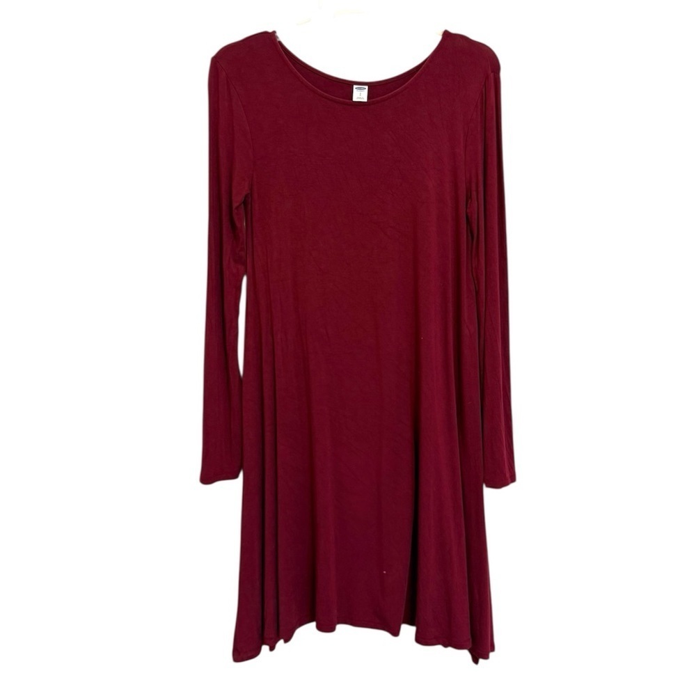 2/$15 Old Navy - Deep Red Wine Long Sleeve Mini Dress – Size SP